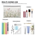 thumbnail image 5 of Fotbe Herbs and Wildflowers Reusable Cosmetic Bag Makeup Bag for Women Large Travel Cosmetic Pouch Girls' Make Up Organizer, 5 of 8