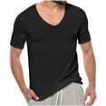 thumbnail image 1 of Gspmoly Mens Sweatshirt, Men'S V-Neck Casual Beach Solid Color Shirt Summer Tops up to 70% Off, 1 of 5