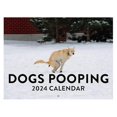 thumbnail image 1 of Pooping 2024 Wall Calendar Funny Dog Pattern 2024 Wall Calendar For New Year Christmas Gifts, 1 of 5