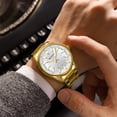 thumbnail image 2 of CURREN 8424 Men Classic White Quartz Stainless Steel Watch Fashion Simple Luminous Men's Wristwatch, 2 of 6