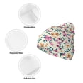 thumbnail image 3 of Hirioo Cute Flower for Men's Knit Cuffed Beanie for Outdoor Activities Unisex, 3 of 6