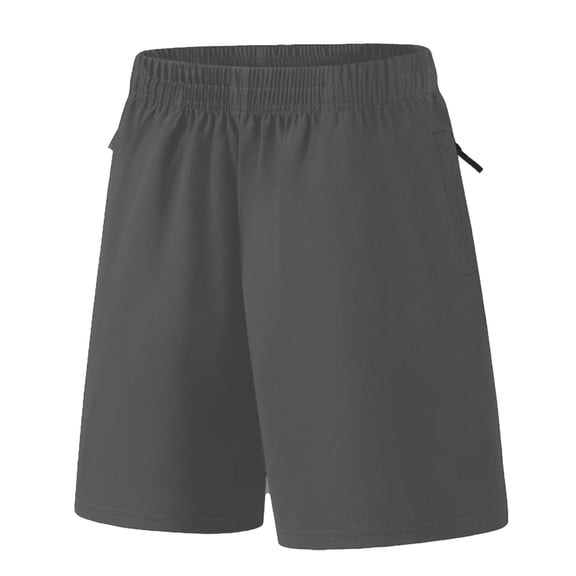 Ticikt Boys Shorts Athletic Training Basketball Shorts Running Shorts Gym Workout Shorts Activewear for Kids,Color:Dark Gray,Size:13-14 Years
