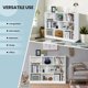 thumbnail image 5 of Songqin 8 Cube Bookcase, Freestanding 3-Tier Open Bookshelf, Modern Storage Display Cabinet, Wood Cube Storage Organizer for Living Room, Kid’s Room, White, 5 of 9