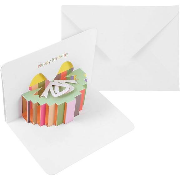 OUNONA  Birthday Card 10 Year Old Girl Supplies Happy Banner Cards Baby