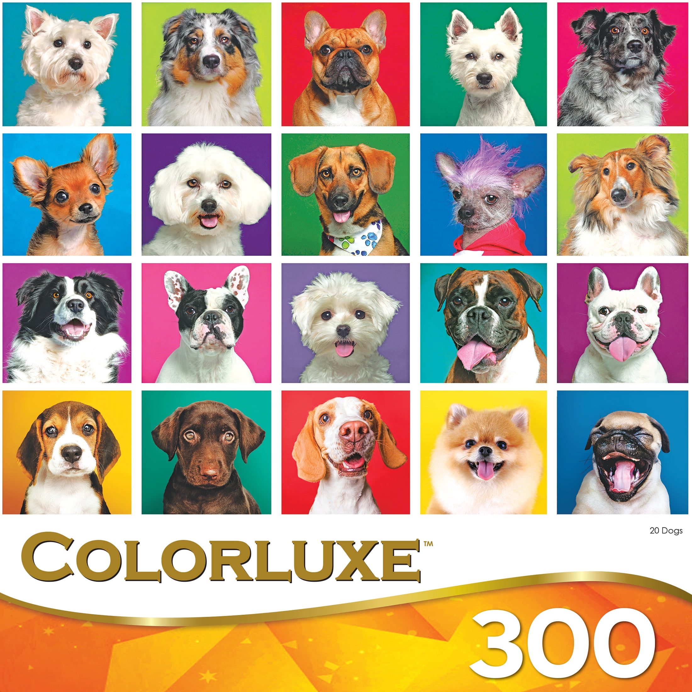 RoseArt Colorluxe 300 Piece Twenty Dogs Jigsaw Puzzle