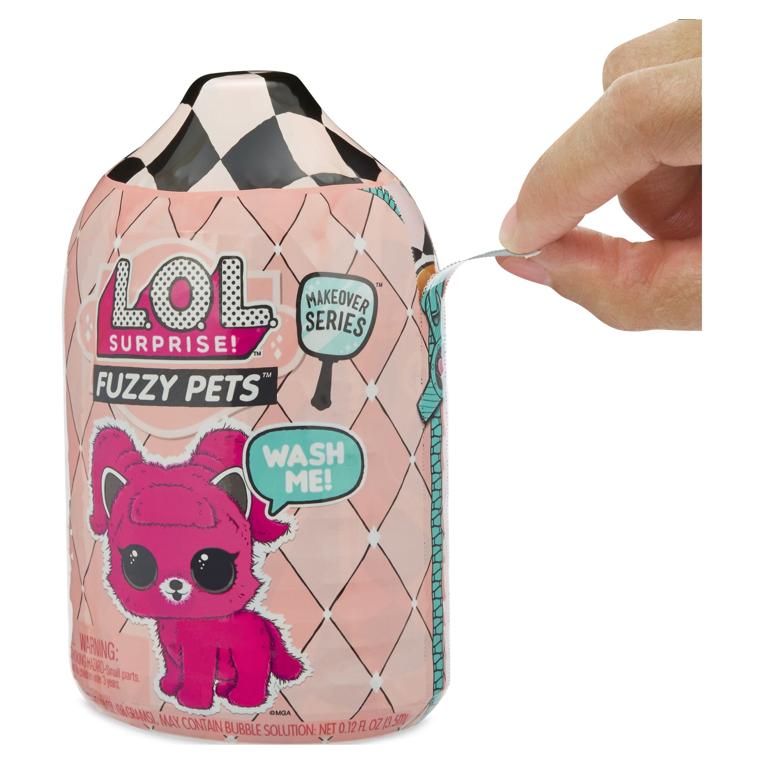 LOL Surprise! Fuzzy Pets with Washable Fuzz Series 2