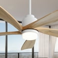 thumbnail image 6 of 52 Inch Modern Ceiling Fan With Dimmable LED Light 5 Solid Wood Blades Remote Control Reversible DC Motor With Smart APP Control    RR, 6 of 10