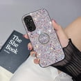thumbnail image 2 of for Samsung Galaxy A25 5G Sparkle Bling Sparkly Glitter Case for Women, Shockproof Protective Cover Case with Ring Kickstand for Samsung Galaxy A25 5G CZ-Silver, 2 of 10