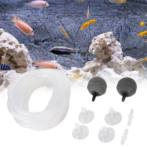 Kits de pompe à air d'aquarium pompe à air à oxygène avec pierre à air de  clapet anti-retour de tube pour aquarium 