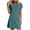 *Navy, variant on VBVC Women's Keyhole Neck Short Sleeve T-Shirt Dress,Ladies Petal Sleeve Loose Fit Casual Mini Dress,Summer Everyday Loungewear for Women,Army Green,S-2XL