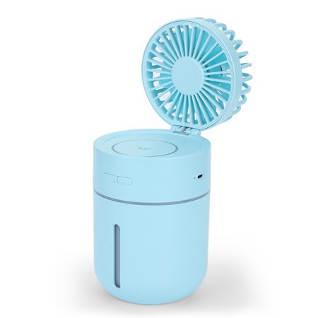 

Desk Mute Humidifier w/ Fan Rechargeable w/ Night Light Cool Mist Humidifier