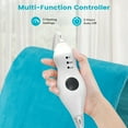 thumbnail image 4 of 12" x 24" Heating Pad with 3 Heat Settings Auto Shut Off,Machine Washable Removable Cover Blue, 4 of 9