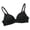 Black, variant on Women's Seamless Triangle Cup Bra Wireless, Thin Breathable Small Chest Gathering Bralette, Ultra Soft Invisible Underwear, Lightweight Deep V Comfort Lingerie