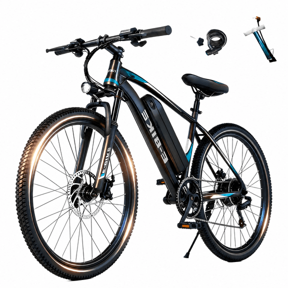 26IN 749W Mountain Ebike, 7-Speed 20MPH 45Miles Electric Bicycle 36V 12AH Battery,High comfort level Electric Bike for Adult,UL2849