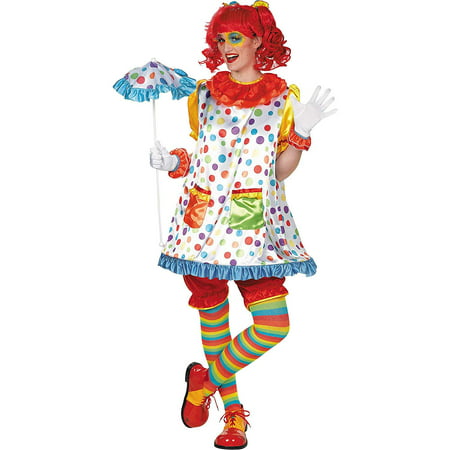 Clown Girl Costume - Adult Standard Size - Amscan