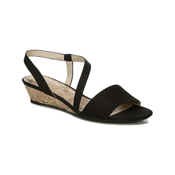 LifeStride Womens Yasmine Canvas Slip On Wedges