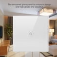 thumbnail image 4 of Interruptor Inteligente Táctil de Pared de 12 V y 1 Vía Interruptor de Pared de Luz Táctil Remoto Inalámbrico con Receptor para Hogares Oficinas Hoteles Hospitales, 4 of 8