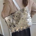thumbnail image 4 of Sparkly Purses for Women, Women's Totes Bags with Zipper and Leather Handle, Trendy Glitter Purses for Women, 4 of 5