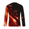 thumbnail image 5 of Goodtrade8 Long Sleeve Winter Tops for Men Plus Size Athletic Printed Orange Crew Neck Shirts for Men Plus Size, 5 of 5