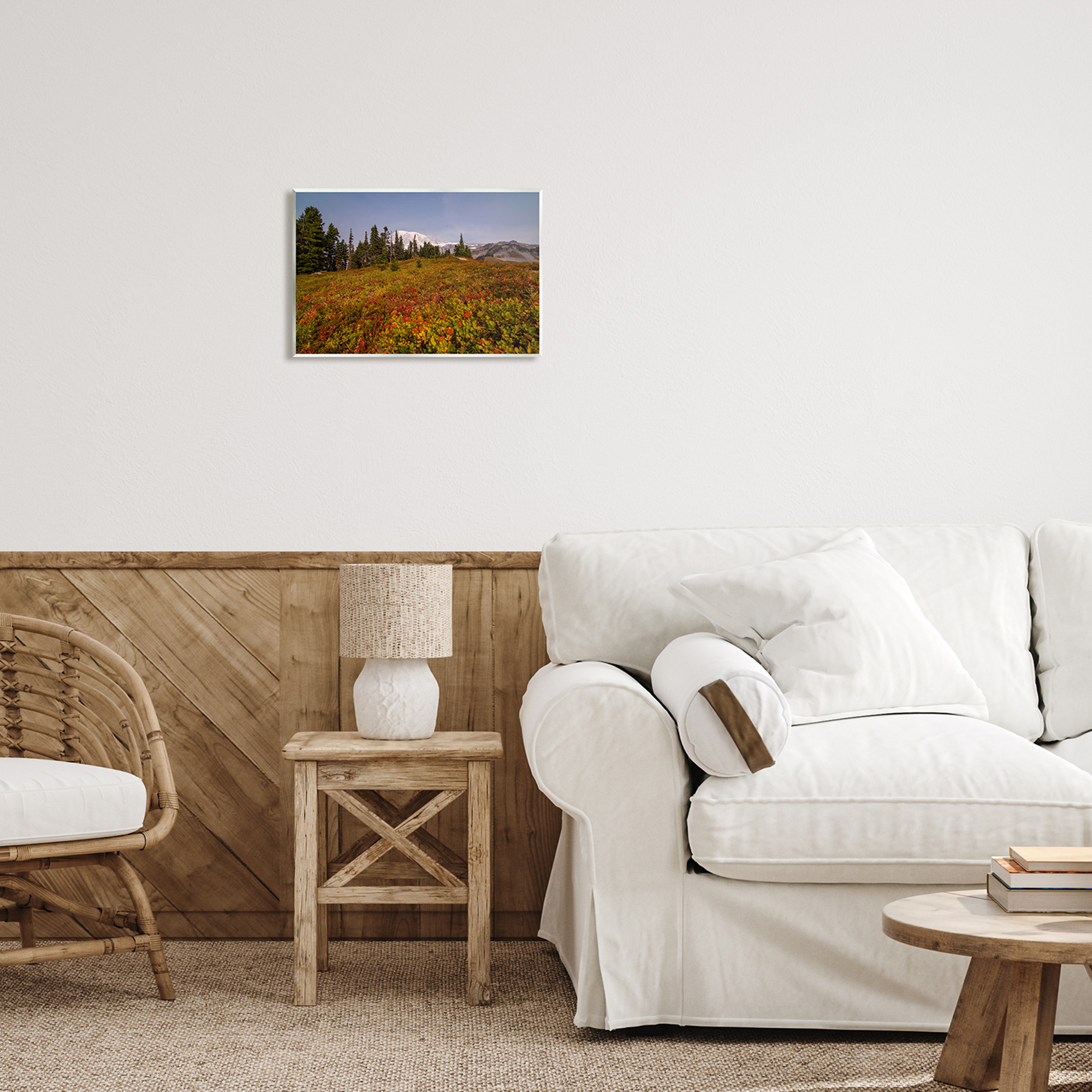 Stupell Industries Mountain Meadow Scenery Nature Photography Unframed Art Print Wall Art, 15 x 10