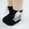 thumbnail image 4 of Faithtur Baby Girls Socks, Cute Sweet Bow Socks Soft Lightweight Non-slip Socks for Spring Fall, 4 of 5