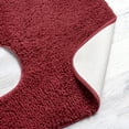 Mainstays Basic Red Polyester 20" x 22" Contour Bath Rug