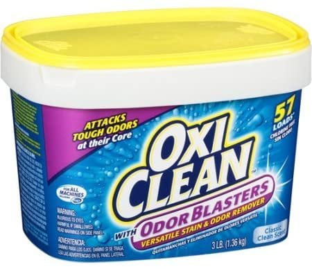 OxiClean Odor Blasters Classic Clean Scent Versatile Stain & Odor Remover Powder, 3 lb 57 Loads