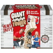 Giant Jumbling Tower Party Game with Wood Blocks, for Families and Kids Ages 6 and up