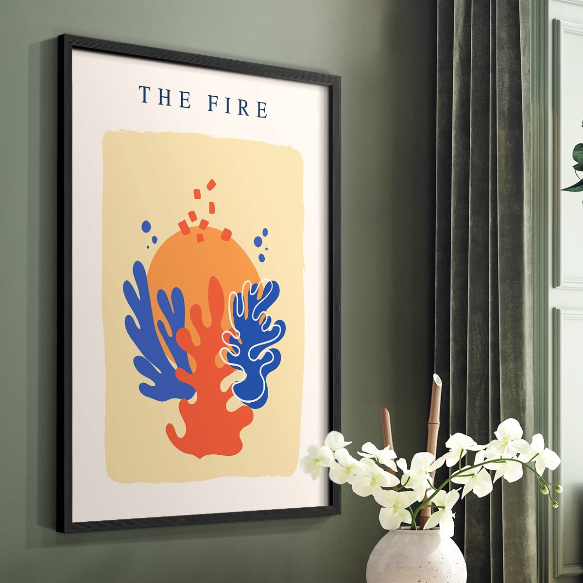 Matisse CCCXVI in Black Solid Wood 22 x 28 Framed Print