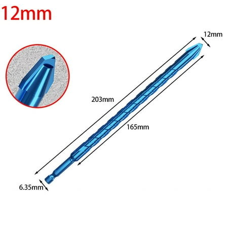 

Eccentric Drill Drilling 6-12mm Glass Tile Punching Rock Slab Triangle Drill Bit