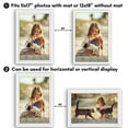 thumbnail image 4 of Americanflat 12" x 18" Gallery-Style Picture Frame with Mat to Secure Artwork, Prints, and Photos - White, 4 of 8