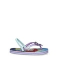thumbnail image 5 of Disney The Little Mermaid Toddler Girls Ariel and Flounder Flip Flops, Sizes 5/6-11/12, 5 of 5