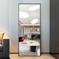 thumbnail image 1 of NeuType 59"x19" Black Full Length Mirror Floor Mirror, 1 of 7