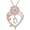 D, variant on Heart Initial Necklace for Women 14K Rose Gold Plated Love Heart Sunflower Pendant Necklace Birthday Graduation Jewelry Gifts for Her Mom Wife Girlfriend