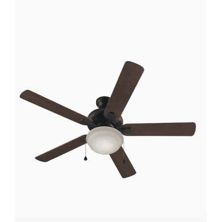Harbor Breeze Caratuk River 52-in Bronze LED Indoor Ceiling Fan with Light Kit (5-Blade)