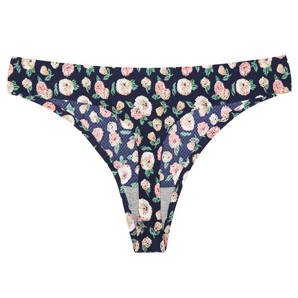 ZXYOUPING Kit 4 Tanga Sin Costuras Sexy Para Mujer , Cintura Baja , Bragas De Seda De Hielo , Impresión T Back Invisible G String , Talla Grande XS-L