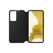 SAMSUNG Official S-View Flip Cover Case for Samsung Galaxy S22 - Black