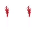 thumbnail image 1 of Ounissouiy Planta artificial de 5 ramas, planta de bayas de espuma falsa de Navidad, decoración navideña para el hogar y la oficina, rojo Rojo 2Conjunto, 1 of 6