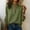 Army Green, variant on Women's Minimalist V-Neck Cotton Shirt Top V Neck Tunic Shirts Loose Curved Hem Blouses Dressy Casual