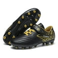 thumbnail image 2 of WAYUTE Boys Sneakers Cleats with Detachable Studs for Youth Training Lightweight Football Athletic Shoes Casual School Wear, 2 of 5