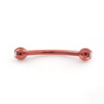 thumbnail image 5 of Tongue Barbell Snake Eyes with Cubic Zirconia Stones 16G Anodized Titanuim, 5 of 8