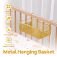 thumbnail image 6 of Iron Hanging Storage Basket Bedside Shelf Practical Rack for Bunk Bed College Dorm Room Office Home, 6 of 6
