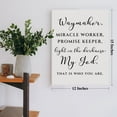 thumbnail image 2 of Inspirational Modern Minimalist Bible Verse Wall Art Decor, Scripture Wall Decor, Christian Waymaker Framed Canvas Poster Print 12 x 15 inch Decoration Painting for Home Office, 2 of 5