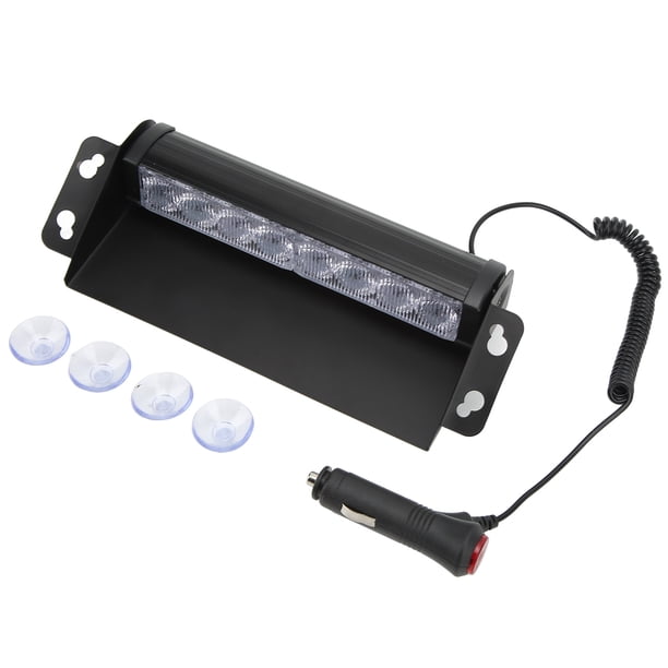 Luces Estroboscópicos de Advertencia de Peligro, Luz de Advertencia LED DE PARABRISAS DE ABS 4 MODOS DE LUZ 8W ALTA POTENCIA CON TAZAS DE SUCCIONA PARA LA MODIFION DEL