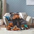thumbnail image 6 of Blanket Michael Actors B. Jordans Throw Flannel Blankets Warm Soft Cozy Fuzzy Air Conditioning Blanket for Living Room Sofa Bed Gift Blankets for All Seasons 40"x50", 6 of 6