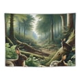 thumbnail image 5 of JEUXUS Hanging Tapestry Three Rabbits Easter Gifts Vintage Suitable for Hanging Painting, 5 of 6