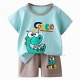 thumbnail image 4 of UAYOTSE Kids & Toddler Boys Pajamas 2 Piece Pjs Set Cotton Sleepwear Long Sleeve Spring Summer Set for 0 6 12 18 24 M,Sizes 3-4 Years, 4 of 4