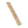 thumbnail image 2 of Escaleras para casa de muñecas a escala 1:12, muebles para casa de muñecas, juego de simulación, escalera de madera en miniatura DIY sin reposabrazos, 2 of 9