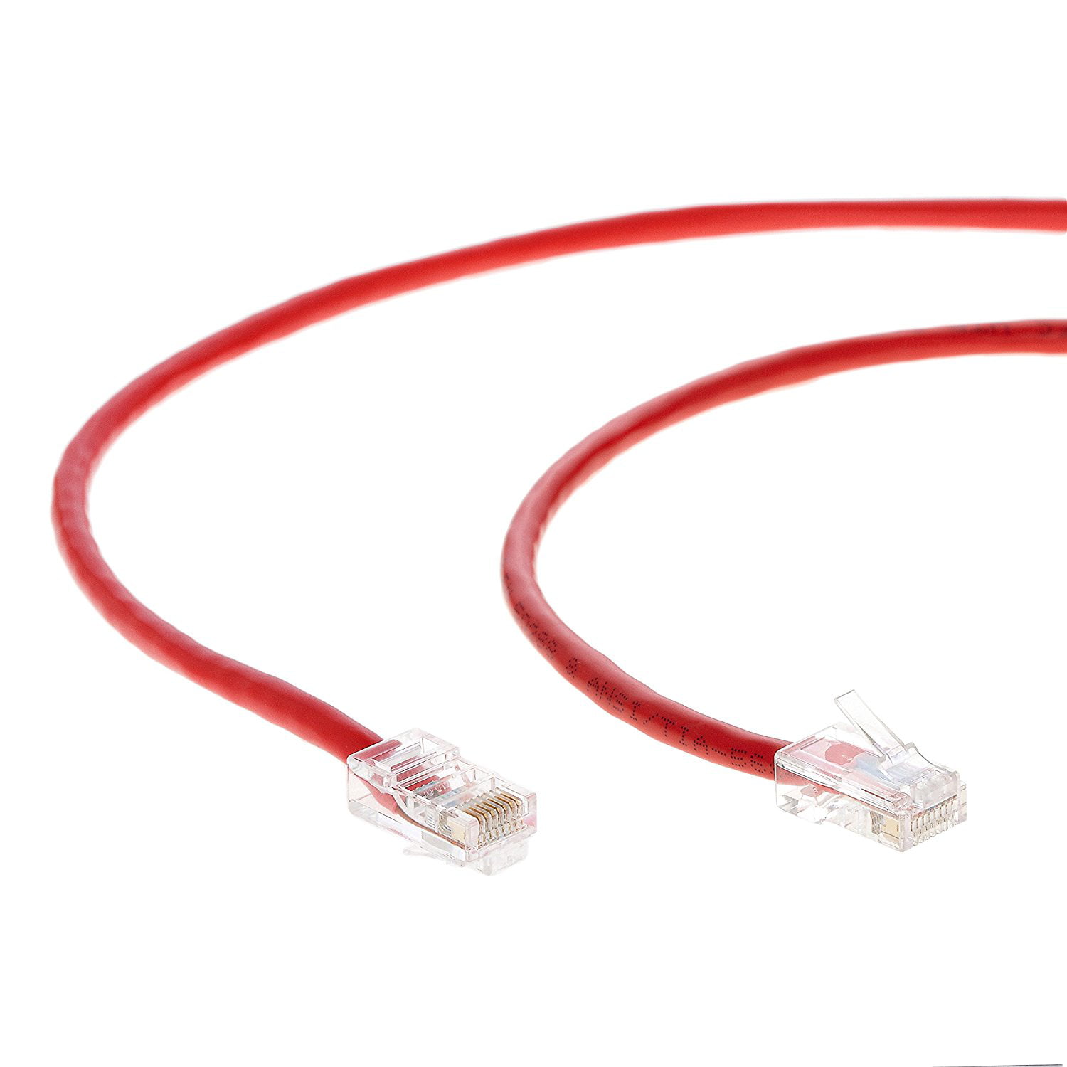 Professional Series Red 550MHZ 10Gigabit/Sec Network/High Speed Internet Cable 100 Pack Ethernet Cable CAT6 Cable UTP Non-Booted 0.5 FT InstallerParts 