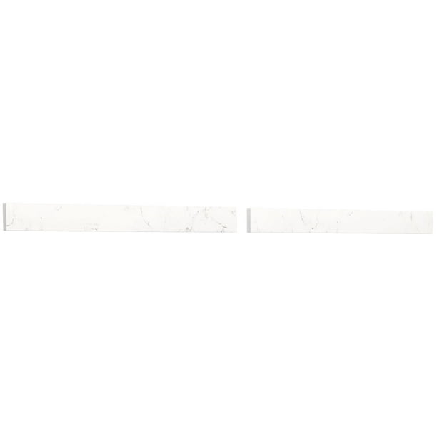 Wyndham Collection Wcfvca160bs 60" L X 3" H Marble Backsplash Carrara